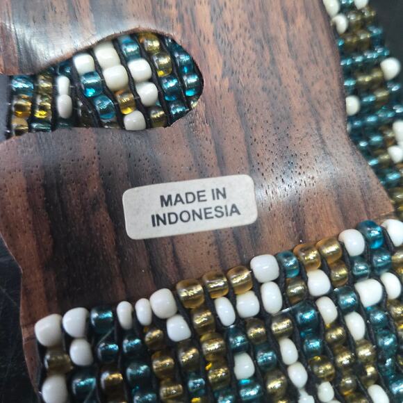 Unbranded Beaded Wide Stretch Belt OS fits most - Picture 6 of 6